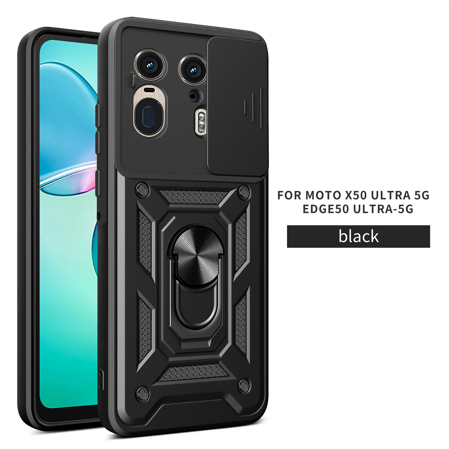 

Для Motorola Moto Edge50 5G UItra слайд-камера, защитный чехол для объектива, защитный чехол для Moto X50, бамперы класса UItra, кольцевая крышка