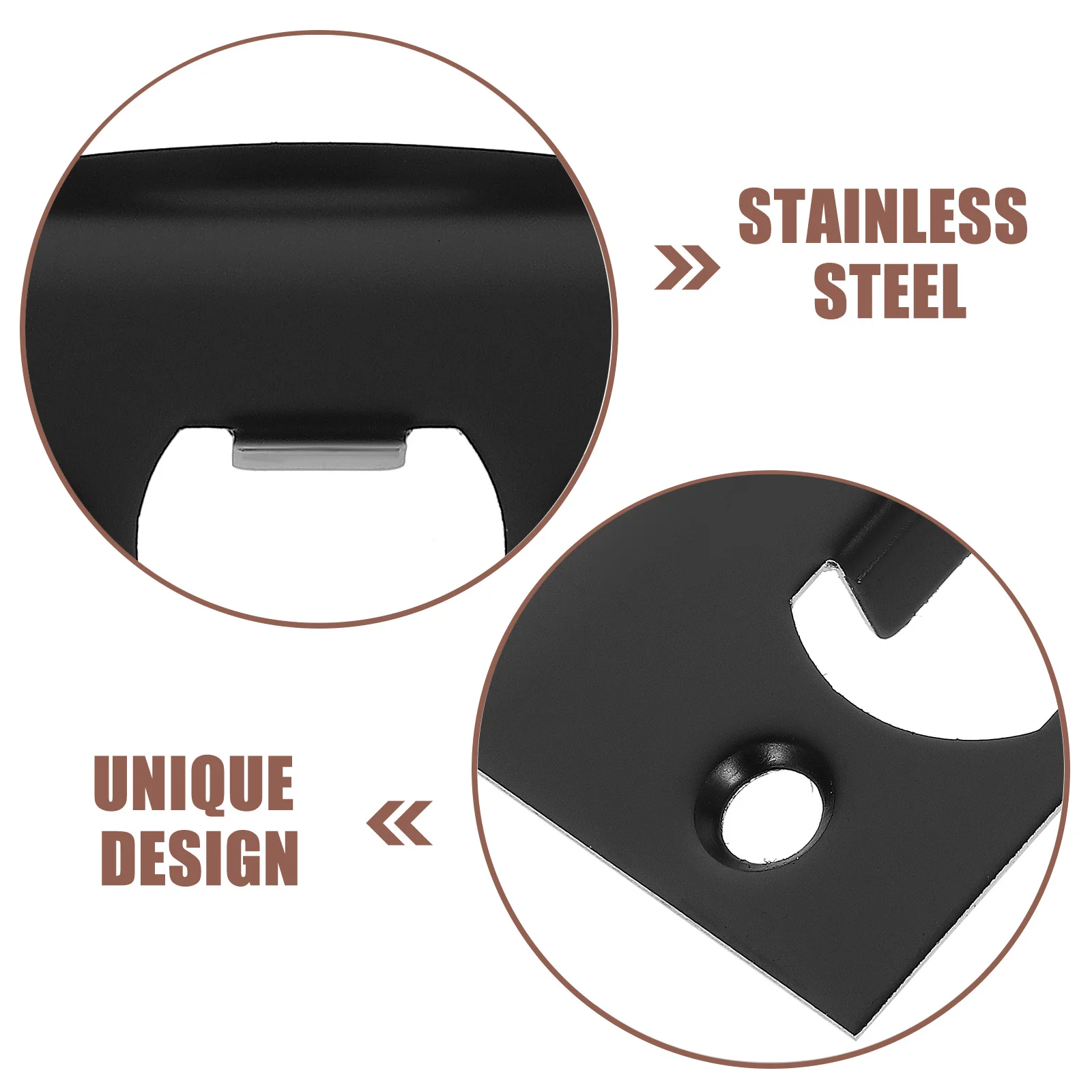 

4pcs Strike Plate For Door Latch Lock Tongue Plate Metal Reinforcement Kit Finish Durable Hardware Upgrade For Interior