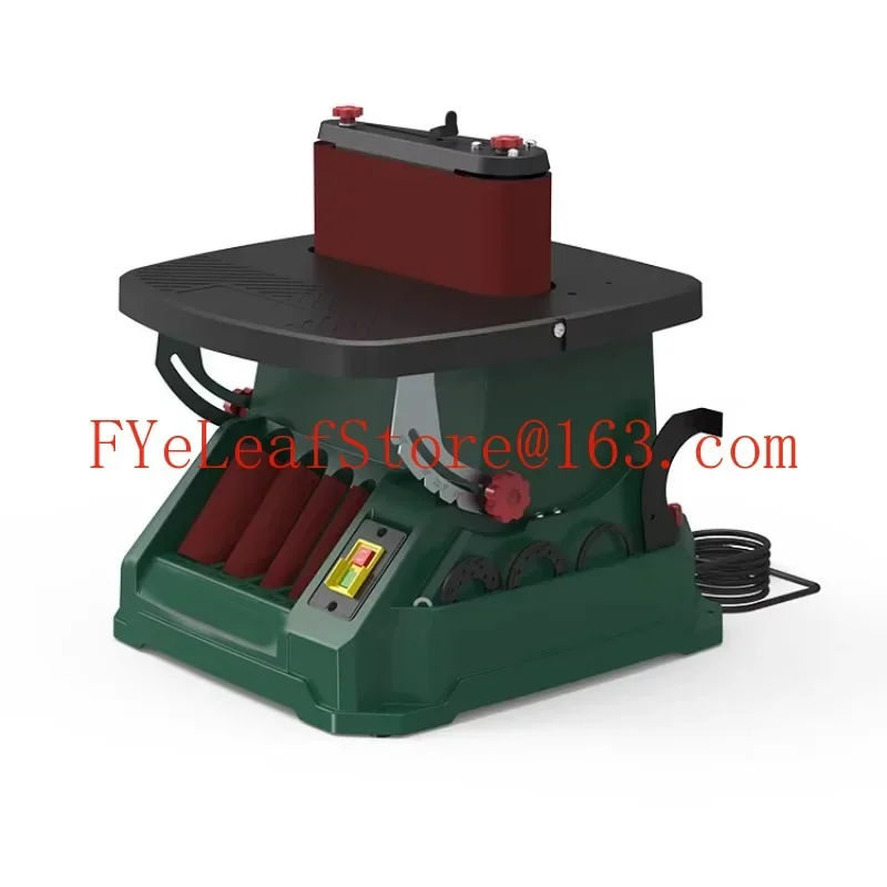 Vertical Drum Belt Wood Sander Oscillating Spindle Sander for Curved Surface Woodworking