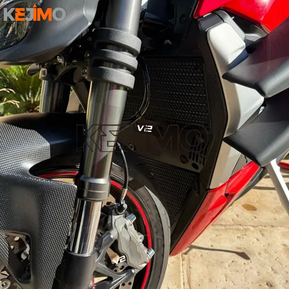 FOR Ducati Streetfighter V2 2022 2023 2024 Accessories Motorcycle Radiator Guards Grille Grill Cover Oil Cooled Guard Protector