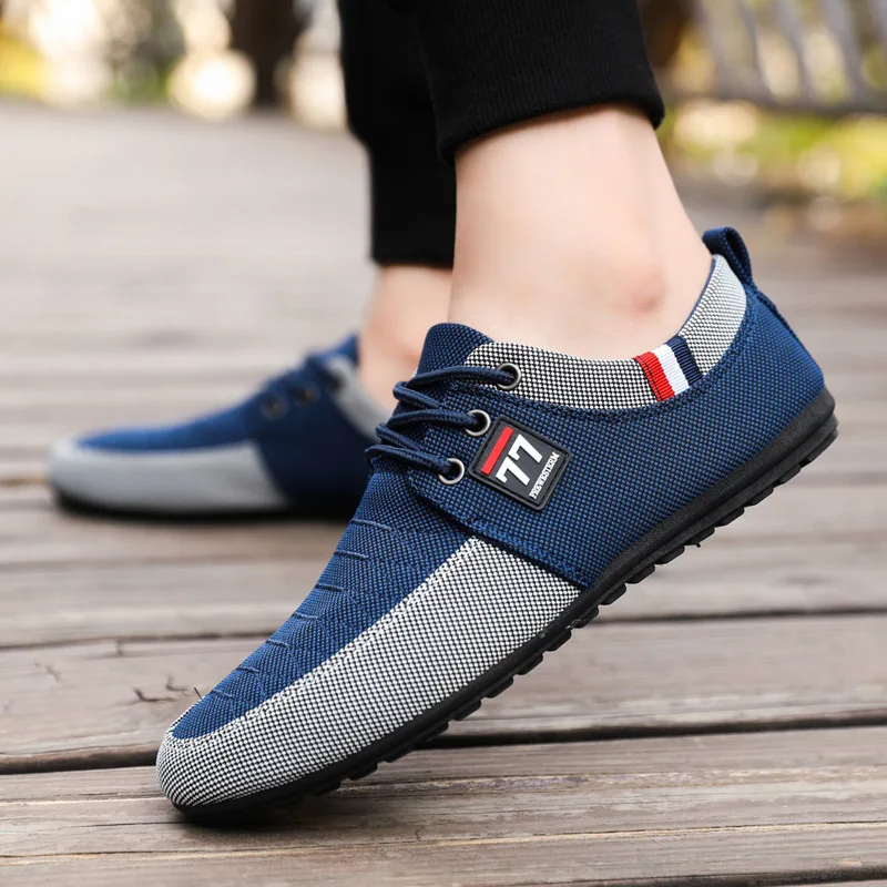 

Men's summer breathable canvas shoes, Korean style trendy casual shoes, lightweight, versatile, comfortable sports shoes