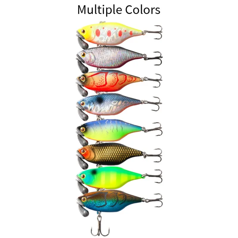 Desain Jepang Tenggelam Ikan Kecil 60mm18.5g VIB Wobbler VariabelFishingLure Isca Plastik Buatan Umpan Keras Crankbait Fishing Tackle