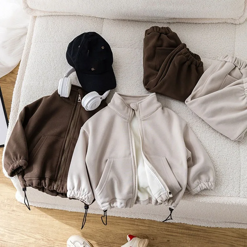 Fleece Kids Jacket and Pants Set 2