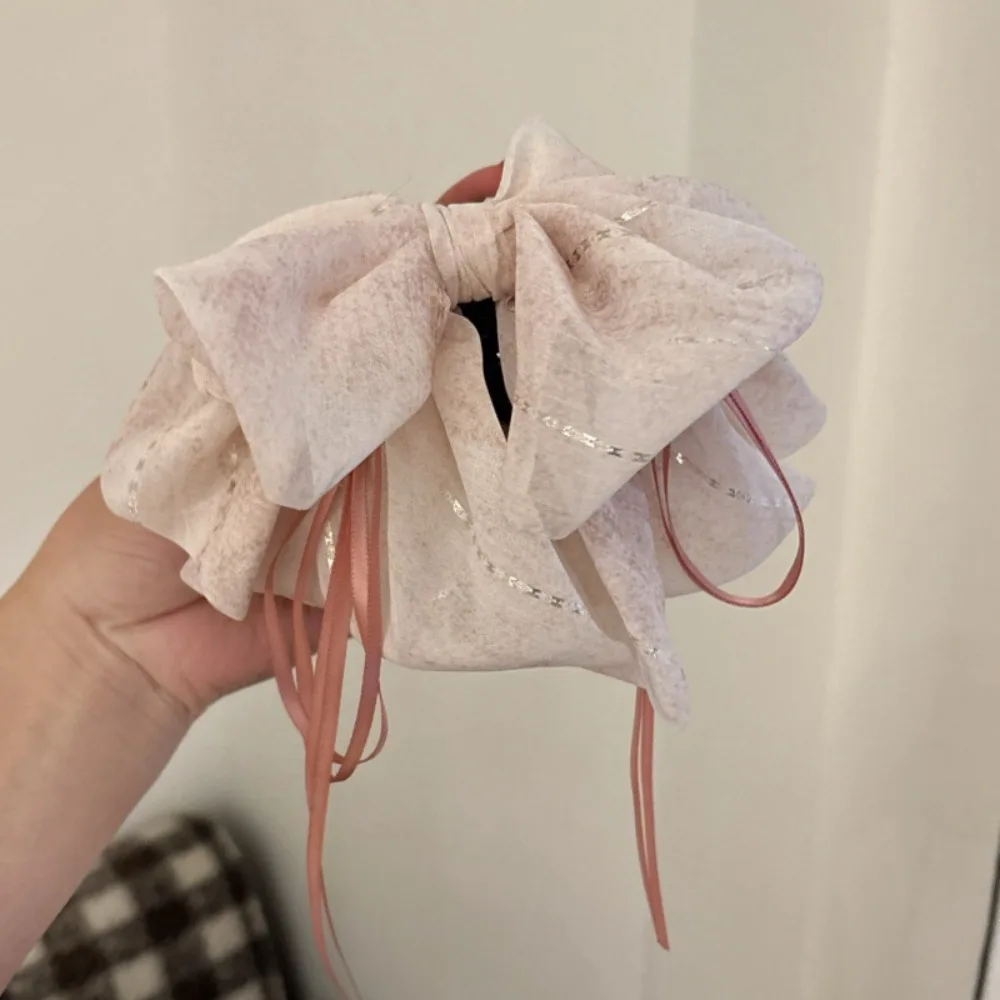 

Большой размер, заколка для волос с бантом, лента, коготь для волос, цветочная бабочка, шифоновый бант, заколка для волос, зажим для хвоста, головной убор, заколка с цветком для девочек