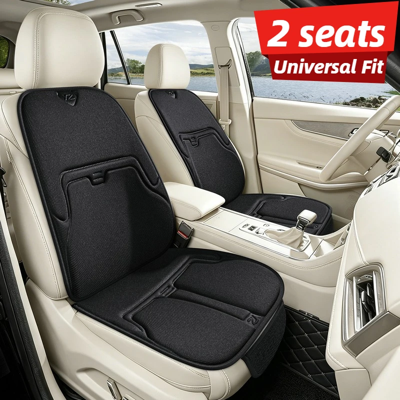 Excelente relación calidad-precio, cojín de asiento delantero para automóvil, exquisito y de alta gama, cómodo y que alivia la presión, tecnología de termoformado integrada, cojín de asiento para automóvil fresco y transpirable para el verano, resistente al desgaste y duradero, fácil de instalar, apto para todas las estaciones, mejora la experiencia de conducción, se adapta perfectamente a la mayoría de los asientos del conductor y del pasajero, un regalo pensado para propietarios de automóviles, imprescindible para los automóviles de verano.