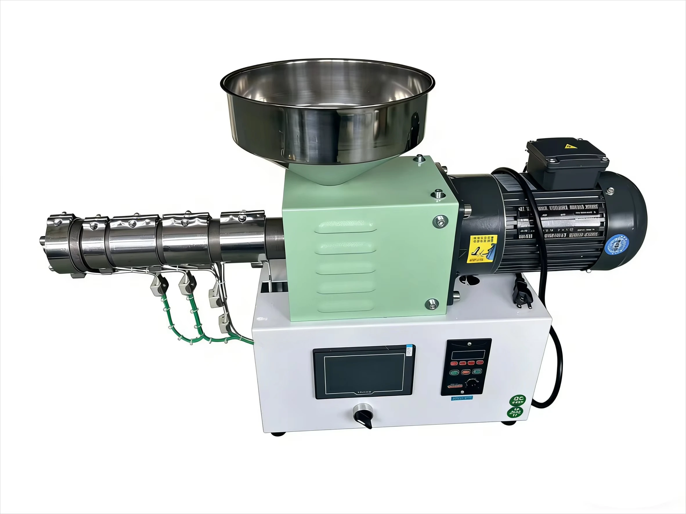 Mini Extruder 5kg/h Desktop Single Screw Plastic Extrusion for 3D Printing AC Motor