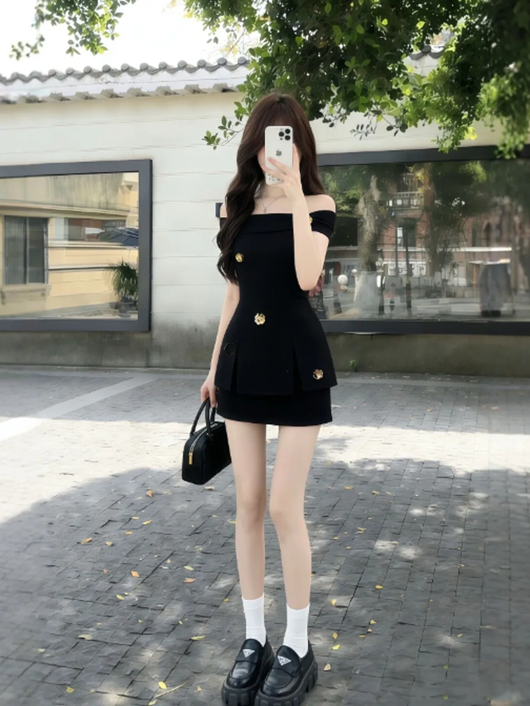 

Hebden Style Unique One Shoulder Bodycon Short Skirt Two Piece Set Complete Ootd Summer 2026 Comfortable Korean Fashion Women...