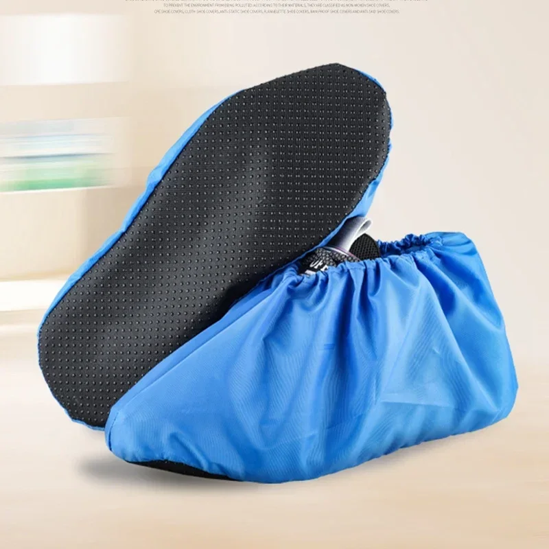Adult Thickened Waterproof Shoe Covers Men Women Non-Slip Washable Home Shoe Protectors for Repeated Use