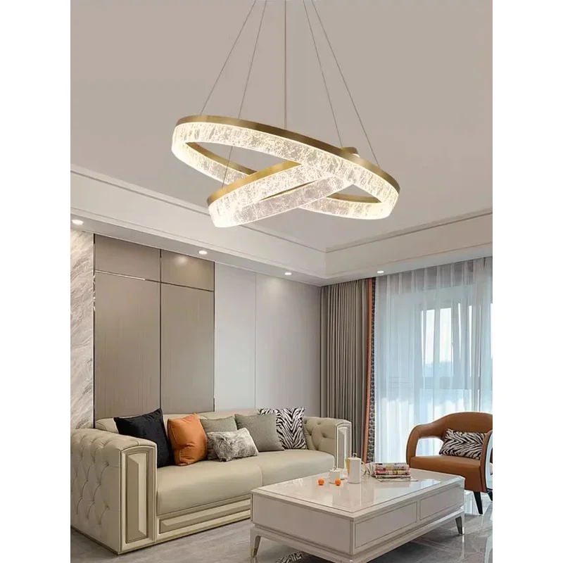 ما بعد الحداثة ضوء فاخر حلقة دائرية غرفة المعيشة الثريا الإبداعية مطعم مصابيح تعليق للزينة دراسة نموذج تركيبات إضاءة الغرفة