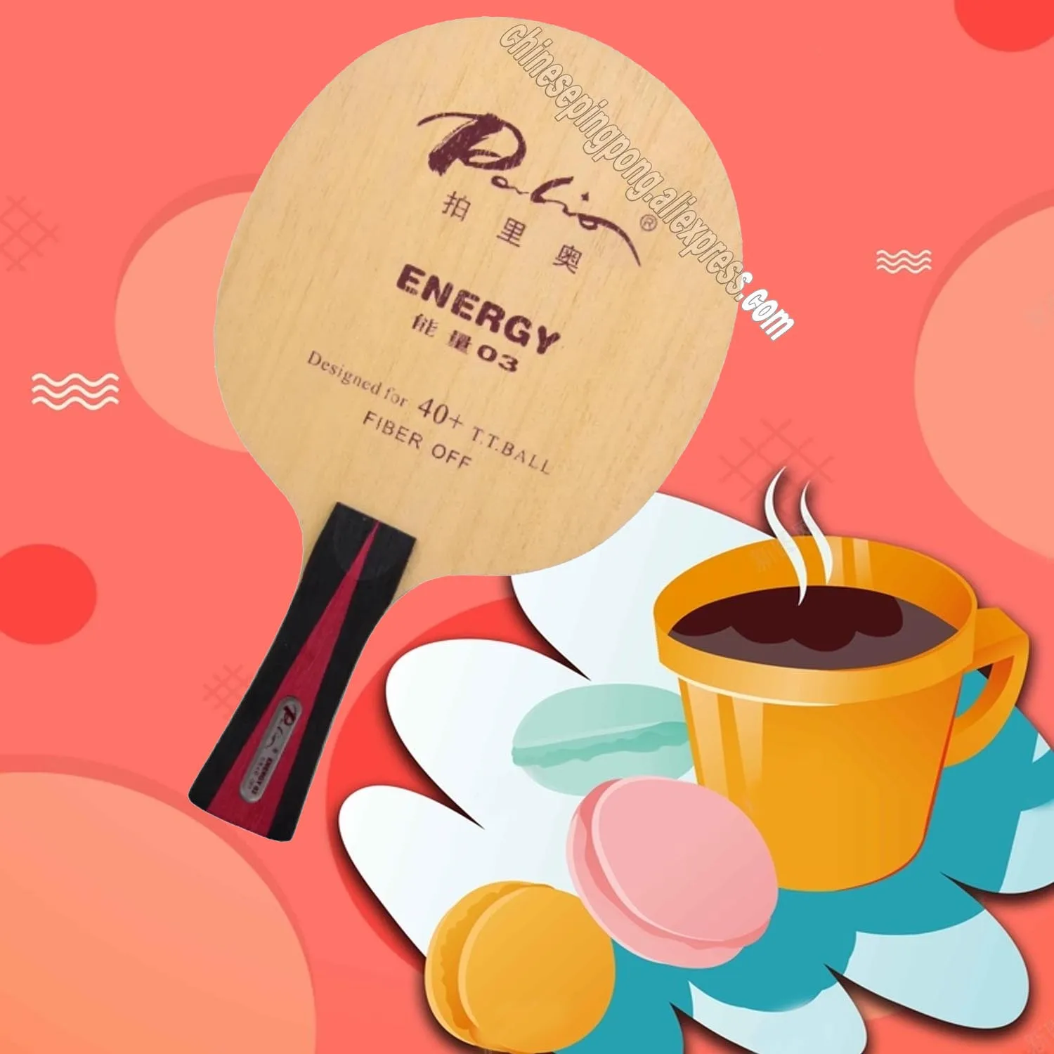 

Original PALIO ENERGY 03 Table Tennis Blade Racket 5+4 CARBON OFF Energy-03 Ping Pong Bat Paddle ENERGY 3