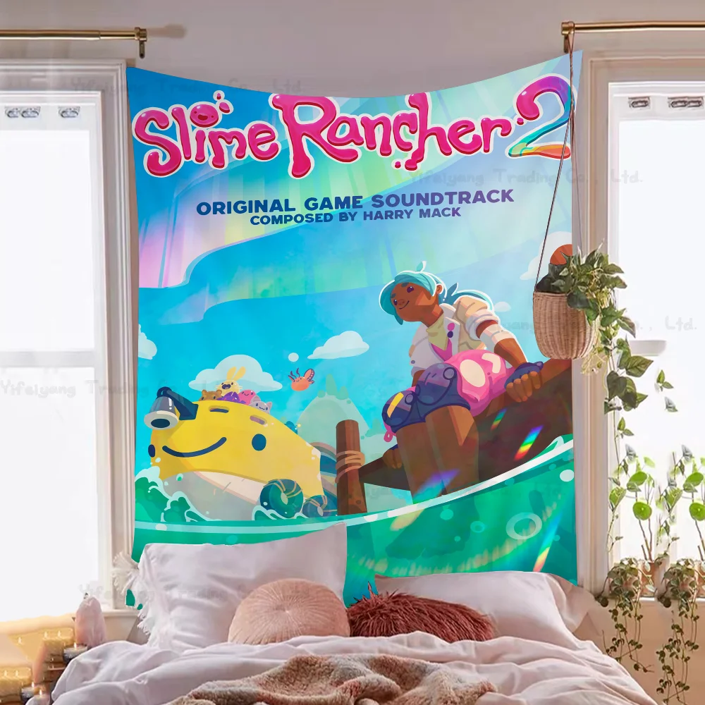 Game S-Slime Rancher Colorful Tapestry Wall Hanging Cheap Hippie Wall Hanging Bohemian Tapestries Mandala Hanging Sheets