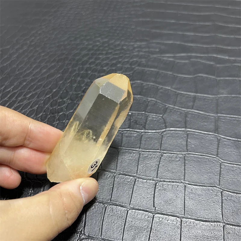 Hot for sale!Natural yellow crystal wand point crystal smoky topaz point reiki healing as a gift view 5