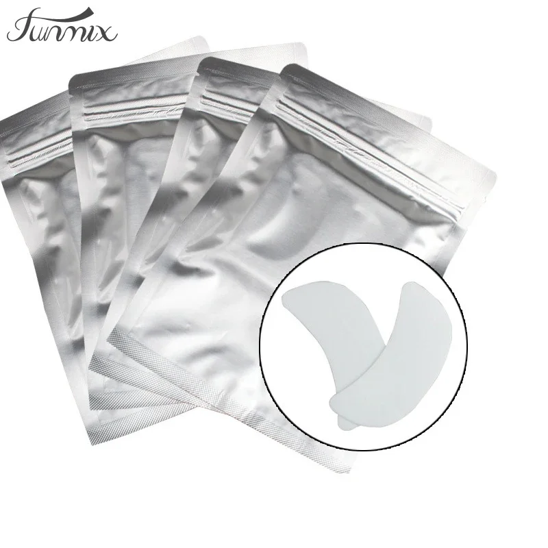 FUNMIX 10 Pairs PURE HYDROGEL Lint Free Under Eye Gel Pads patch strumenti di estensione ciglia finte finte