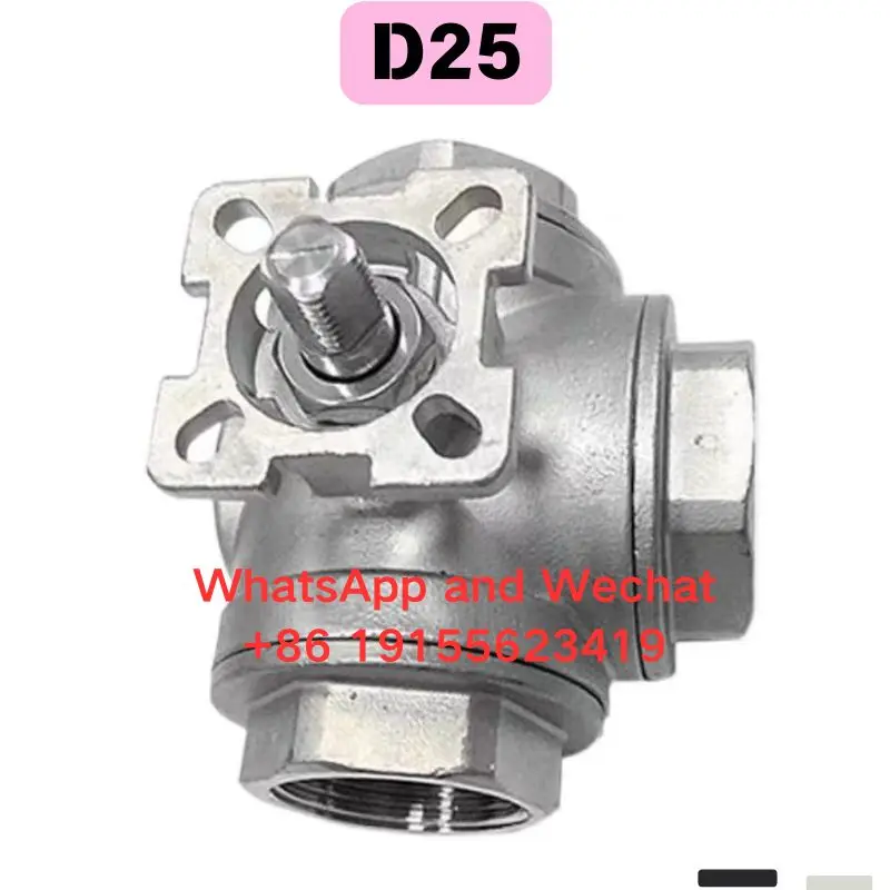 Brand new original 304 stainless steel heavy-duty DN25 three-way high platform ball valve