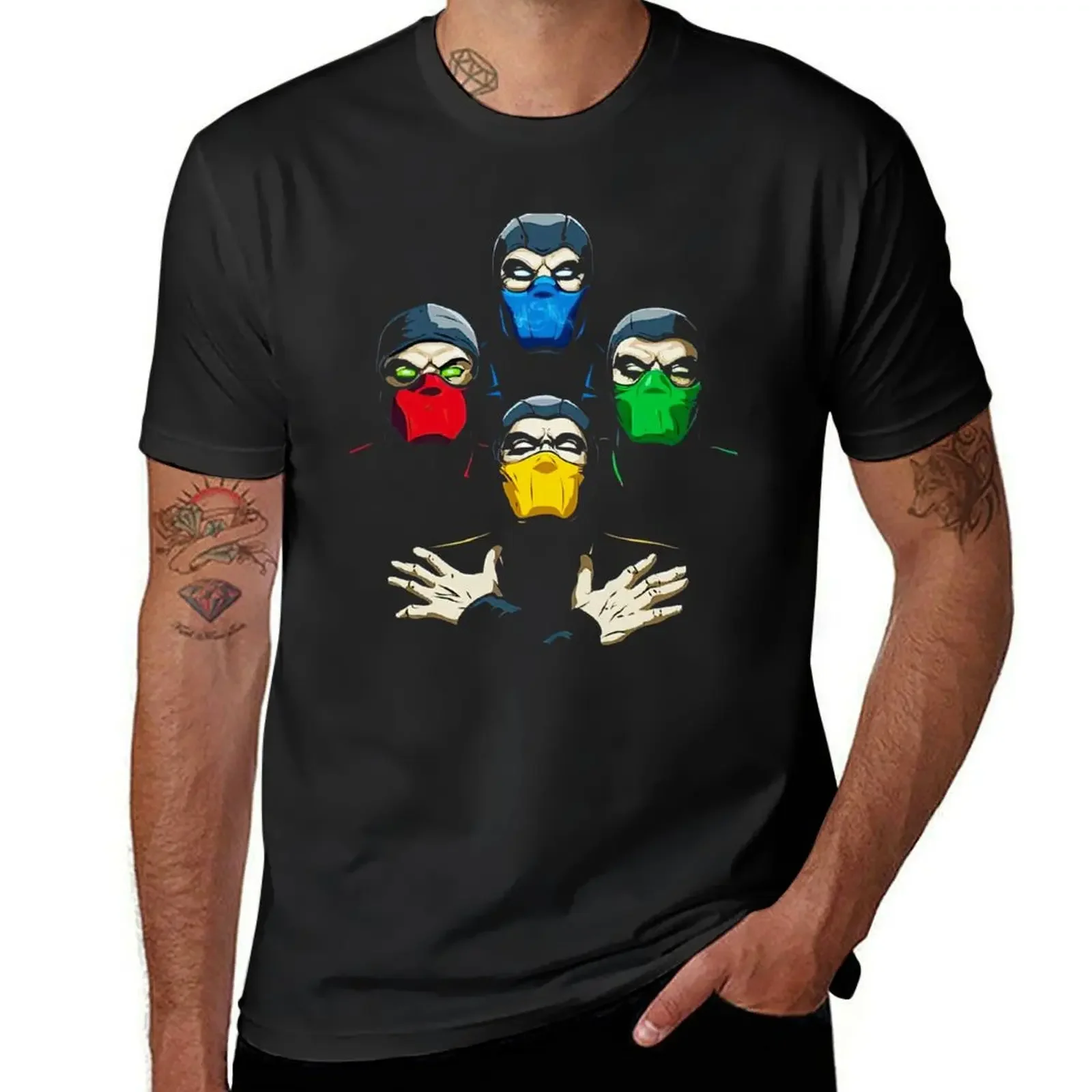 Mortal Kombat The Four Legendary Ninjas T-Shirt cute tops vintage anime shirt plain t shirts men