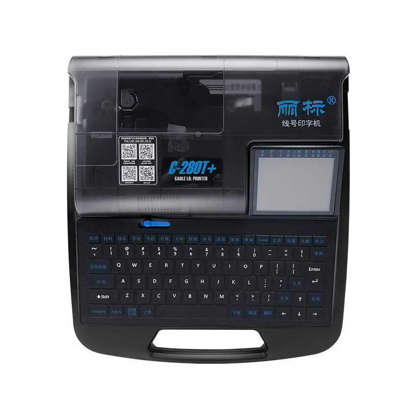 

C-280T PVC Wire Heat Shrinkable Tube Cable ID Marking Printer Thermal Paper Pipe Casing Tube Drivepipe Printing Label Maker