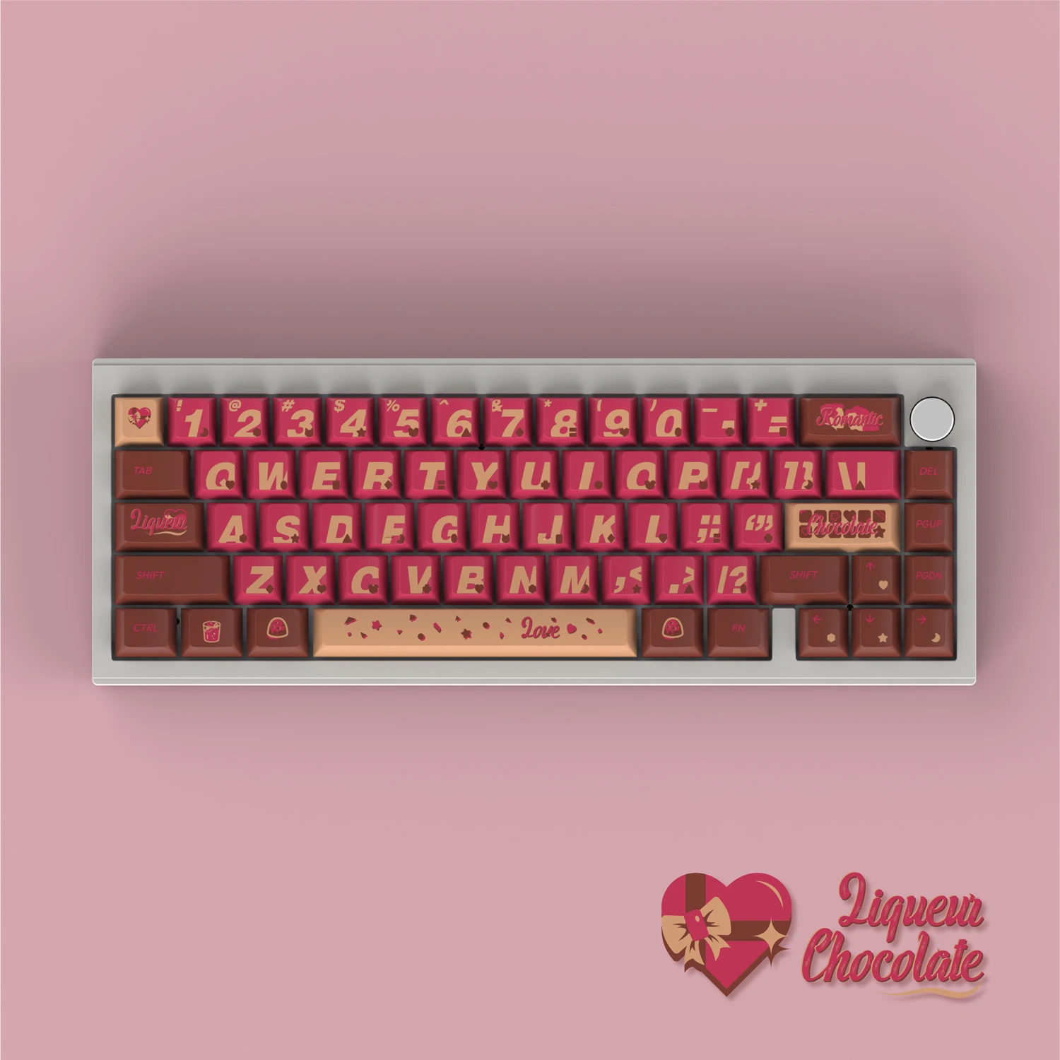 

Finalkey Sweetheart Keycap Set Cherry Profile PBT Dye-sublimation Keycaps For Mechanical Keyboard