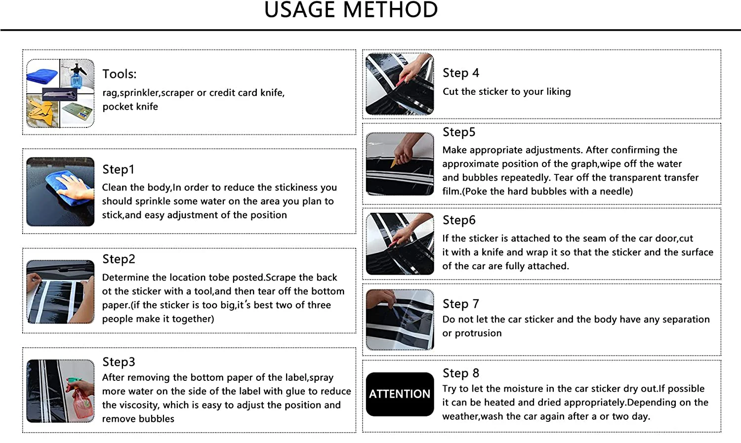 ملصق نافذة السيارة الخلفي المقاوم للماء ذاتي اللصق من مادة PVC على شكل هيكل عظمي من الدم، سهل اللصق دون السقوط، وات #6