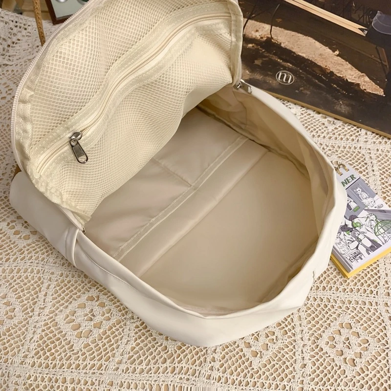 กระเป๋าเป้สะพายหลังขนาดใหญ่ ดีไซน์ทันสมัย สำหรับผู้หญิง นักศึกษา สาวๆ เดินทาง น่ารัก สไตล์ Kawaii  กระเป๋าหนังสือเรียน ทำจากไนลอน