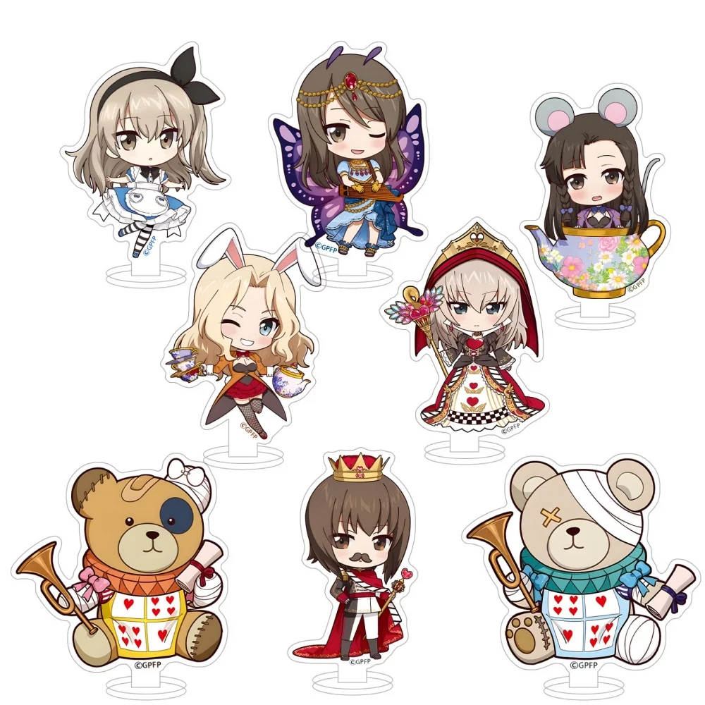 Girls und Panzer Miho Kei Erika Kinuyo Mika Mary Kinuyo Anchovy Alice in Wonderland Ver HD Figure Acrylic Stand desktop ornament