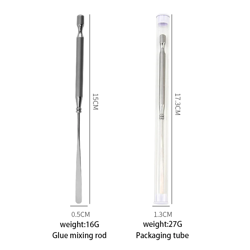 1Pcs Spatula Nail Sticks Toner Stainless Steel Nail Art Stirring Rod Cream Foundation Tool Makeup Accessories