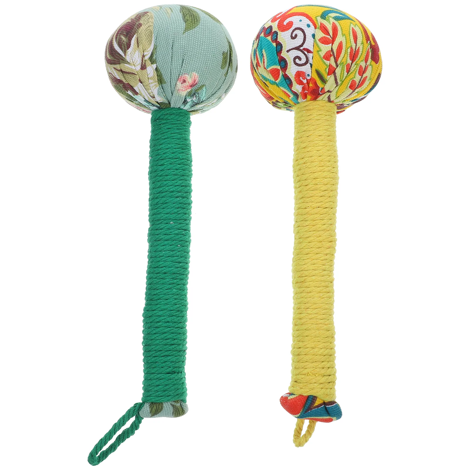 2 Pcs Head Moxibustion Hammer Cervical Spine Massager Shoulder Massaging Tool Cloth Fitness Balls