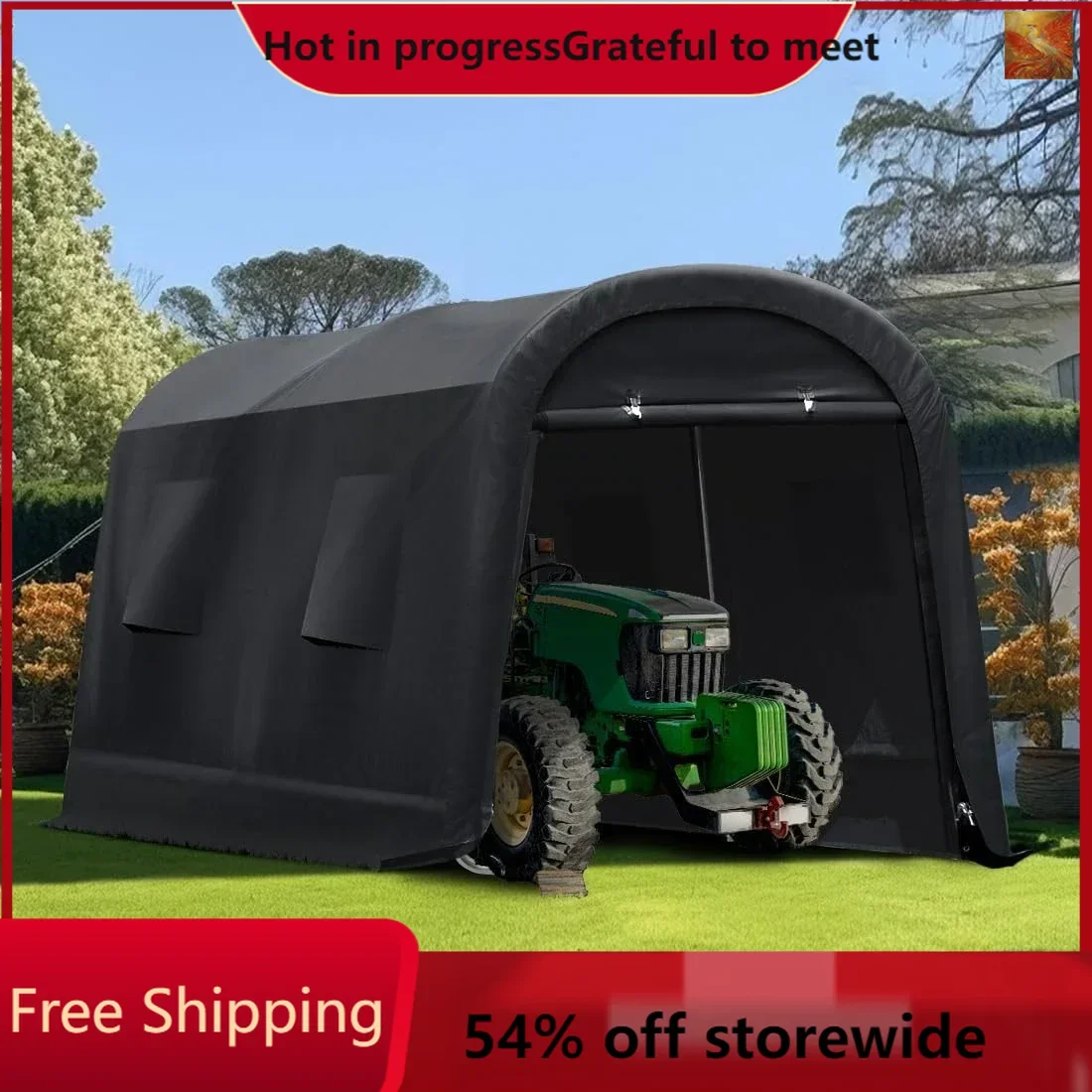

13x20 ft Large Space Garage Tent Carports for Vehicle Truck Boat Anti-UV Snow Resistant Waterproof Garages Canopies Carports