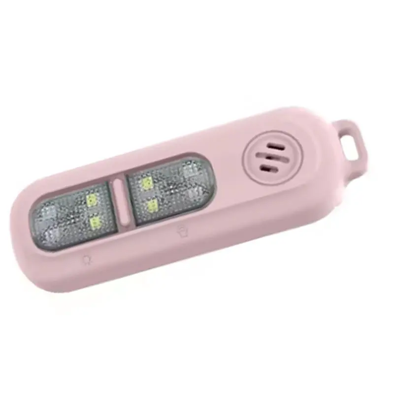 Safety Alarm Keychain 130Db For Women USB Rechargeable Protection Emergency LED Light Alarm For Night Running Outdoor