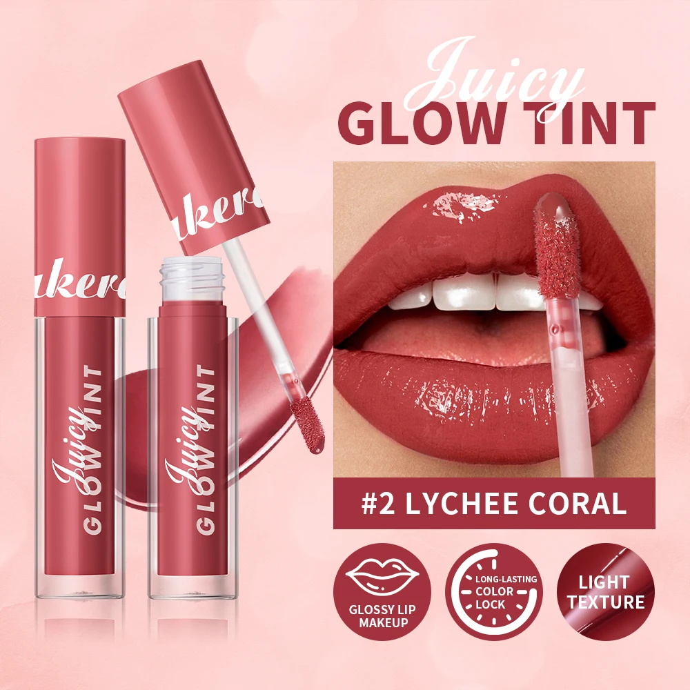 ลิปกลอส Lakerain Juice Mirror Water Gloss ติดทนนาน ชุ่มชื้น ปากฉ่ำวาว ลิปกลอสเนื้อกระจก