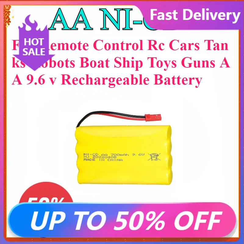

New 9.6v 700mAh NiCD Battery For Remote Control Rc Cars Tanks Robots Boat Ship Toys Guns AA 9.6 v Rechargeable Battery