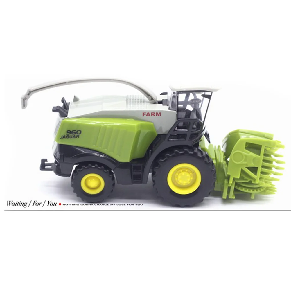 Simulation Harvester 1:42 Alloy Farm Vehicle Model Toy Birthday Gift Party Favor Toy for Kids Children (Green)