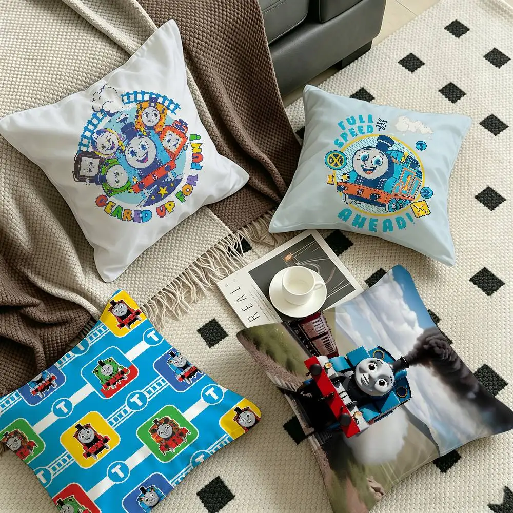 Cartoon Thomas The Train Pillow Anime Pillow Sofa Bed Head Pillow Cover Cushion Cover 45x45 cm Fashion