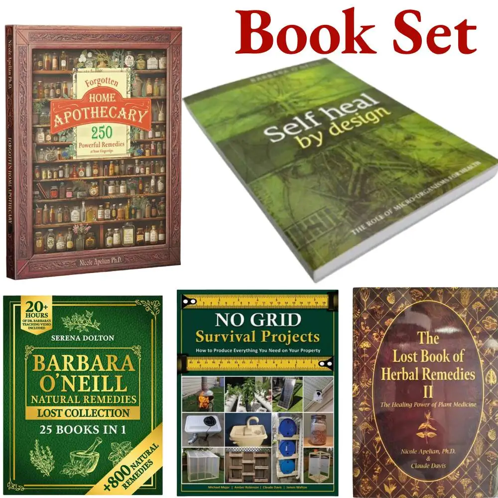 Forgotten Home Apothecary 250Powerful Healing Secrets Natural Remedies Self Heal by Design Survival Projects In English Book Set