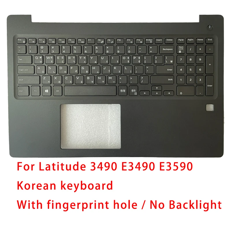 Imagem -06 - Teclado do Portátil Preto com Backlight Dell Latitude 3490 E3490 E3590 Acessórios de Substituição Eua ko Novo