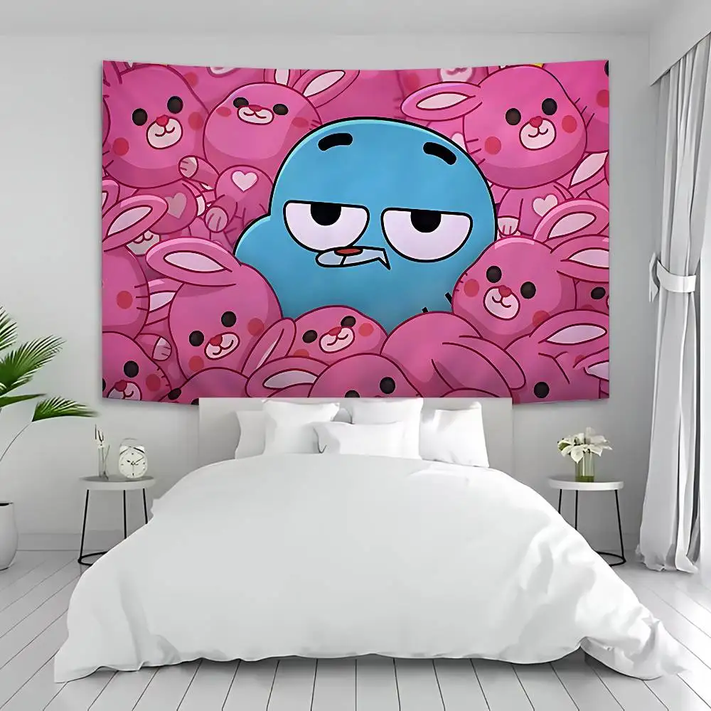 The Amazing World Of Gumball Hanging Bohemian Tapestry Indian Buddha Wall Decoration Witchcraft Bohemian Hippie Cheap Hippie