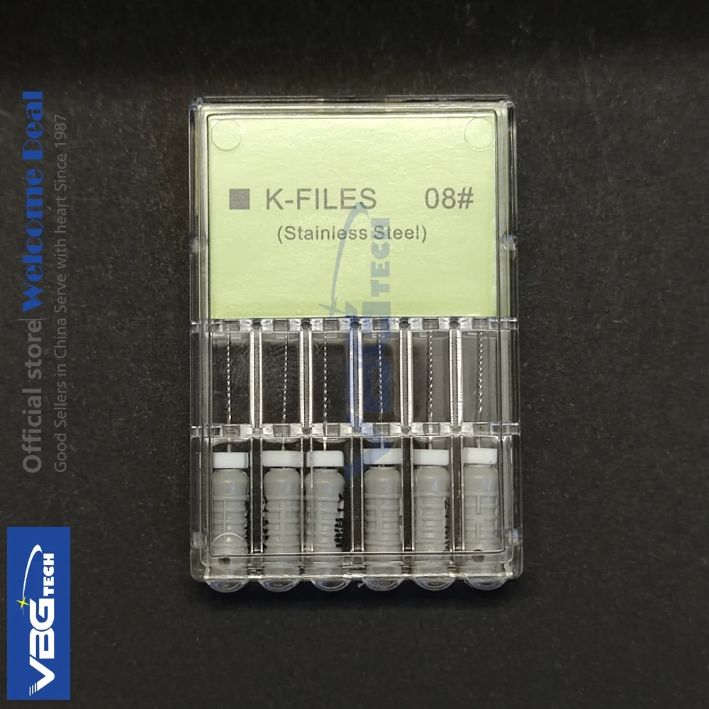Dental K Files 08# Stainless Steel Spreaders Pluggers Peeso Reamers Mixed Sizes Length Root Canal Expansion Drill Instruments