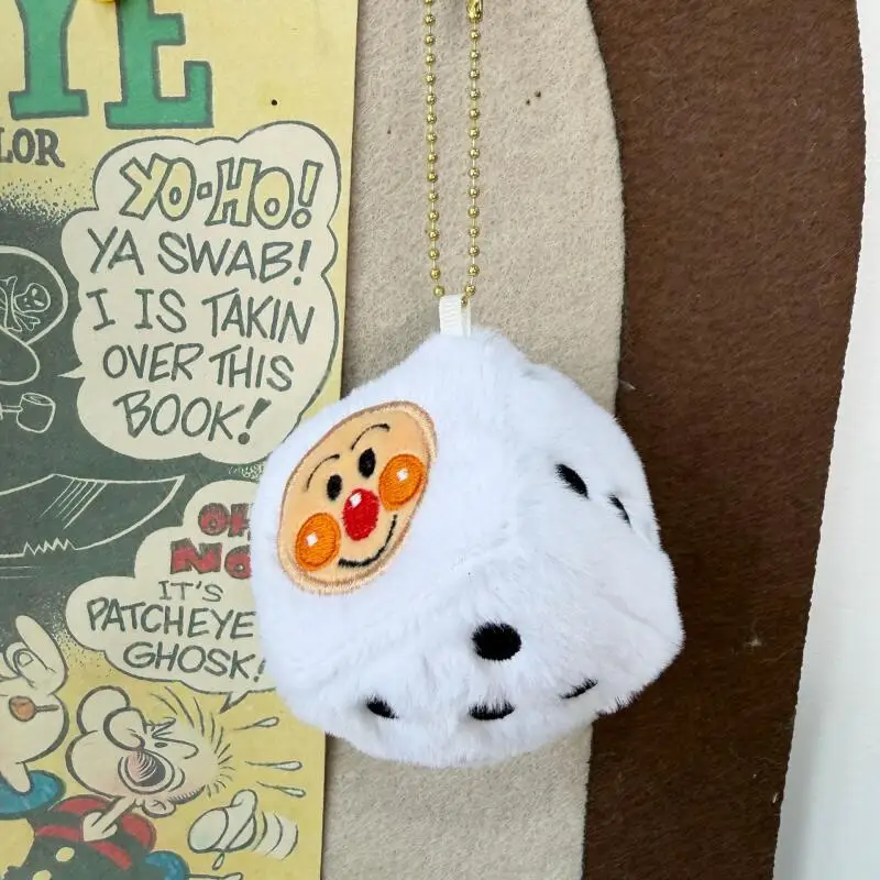Japan Anime Image Baikinman Anpanman Plush Toy Keychain Anime Periphery Backpack Zipper Decoration Doll Couple Exquisite Gift
