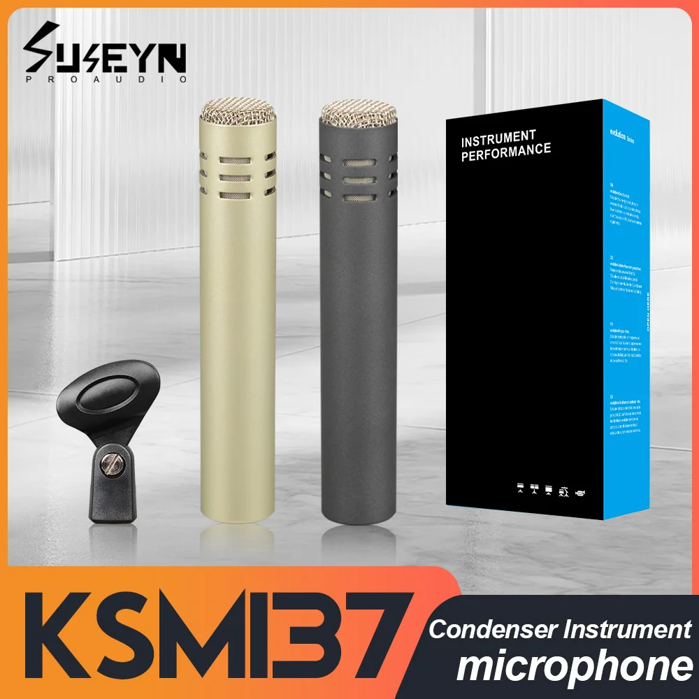 

Конденсаторный микрофонный конденсаторный микрофон KSM137 с перекрестным переходом и зажим используется для сценических выступлений.