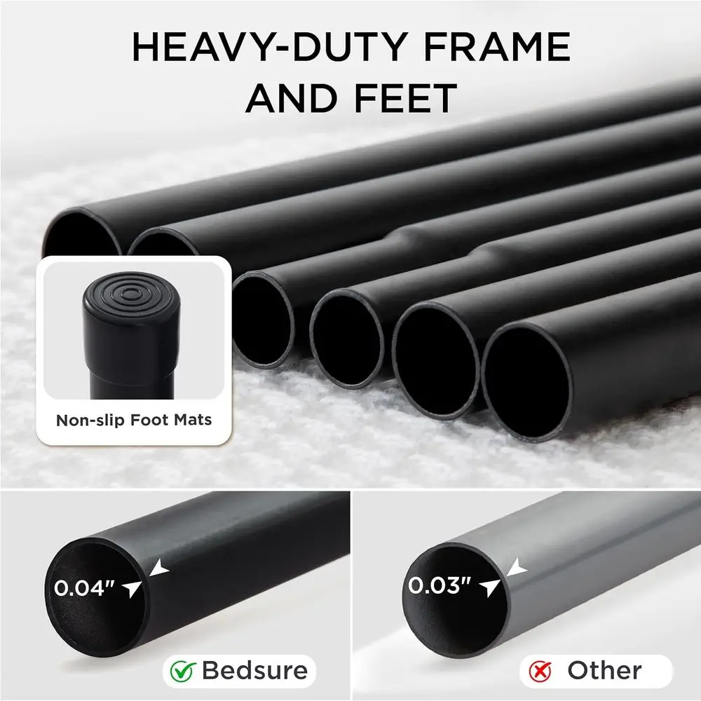 سرير كلب مرتفع خارجي كبير الحجم، سرير محمول للتبريد الداخلي والخارجي مع أقدام مقاومة للانزلاق،