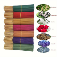 30-240pcs Aromatherapy Sticks Multiflavor Natural Incense Sticks Ideal for Meditation Yoga Massage Holiday Gifts Random Colors