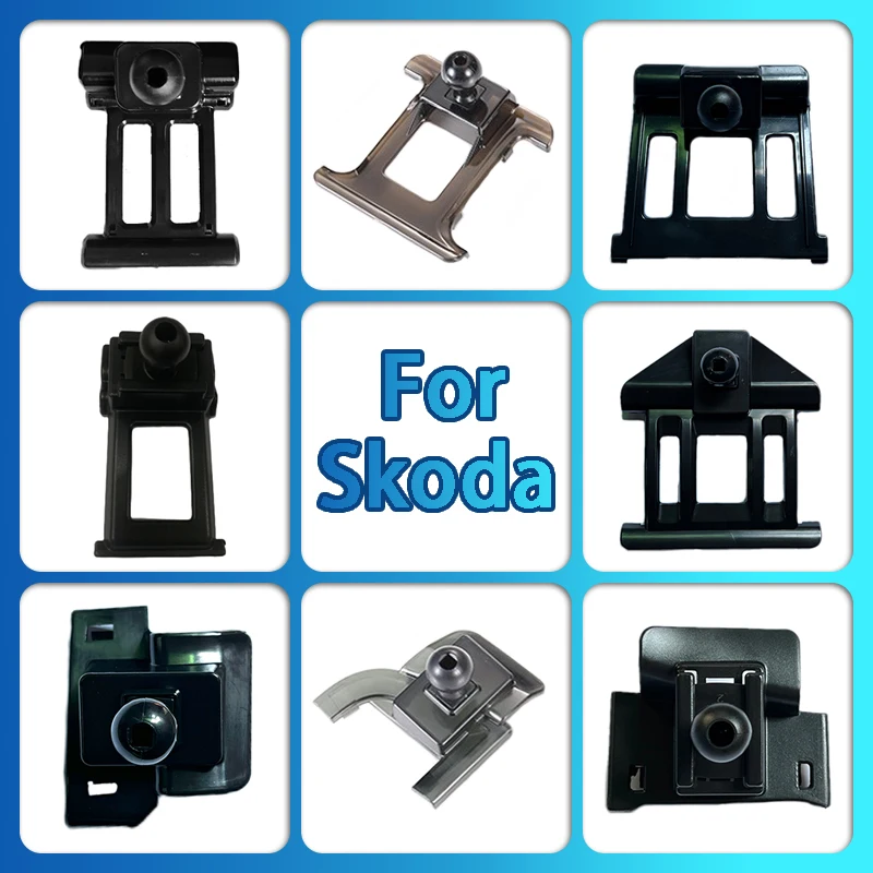 Car Mobile Phone Holder Base Clip For Skoda Superb Rapid Spaceback Octavia Kodiaq GT Karoq Kamiq Octavia PRO Car Accessories