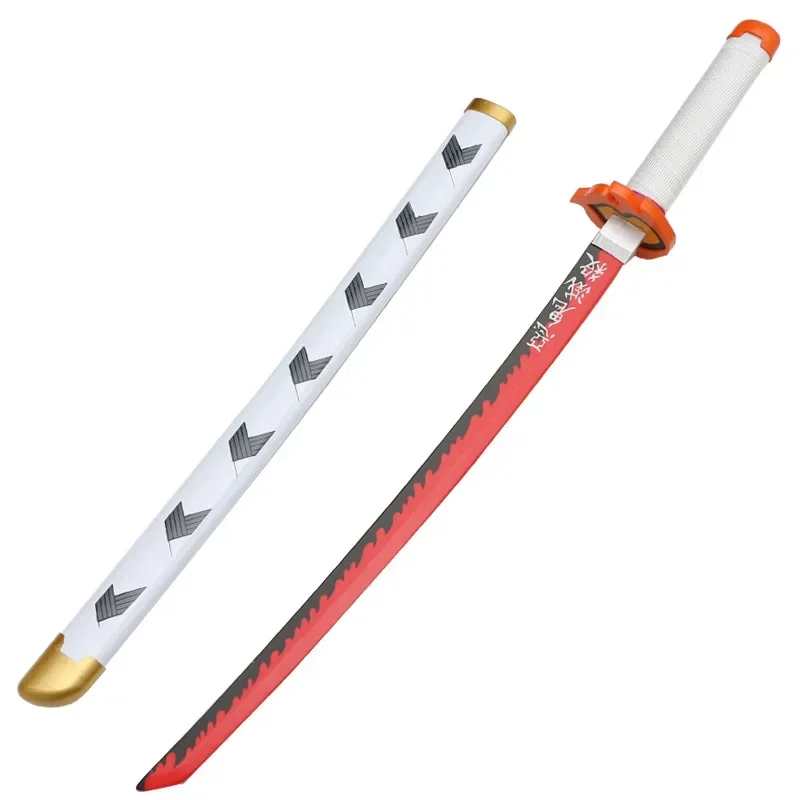 Demon slayer 75cm cosplay kamado tanjirou katana espada role play kimetsu no yaiba 30 polegadas modelo de arma de bambu