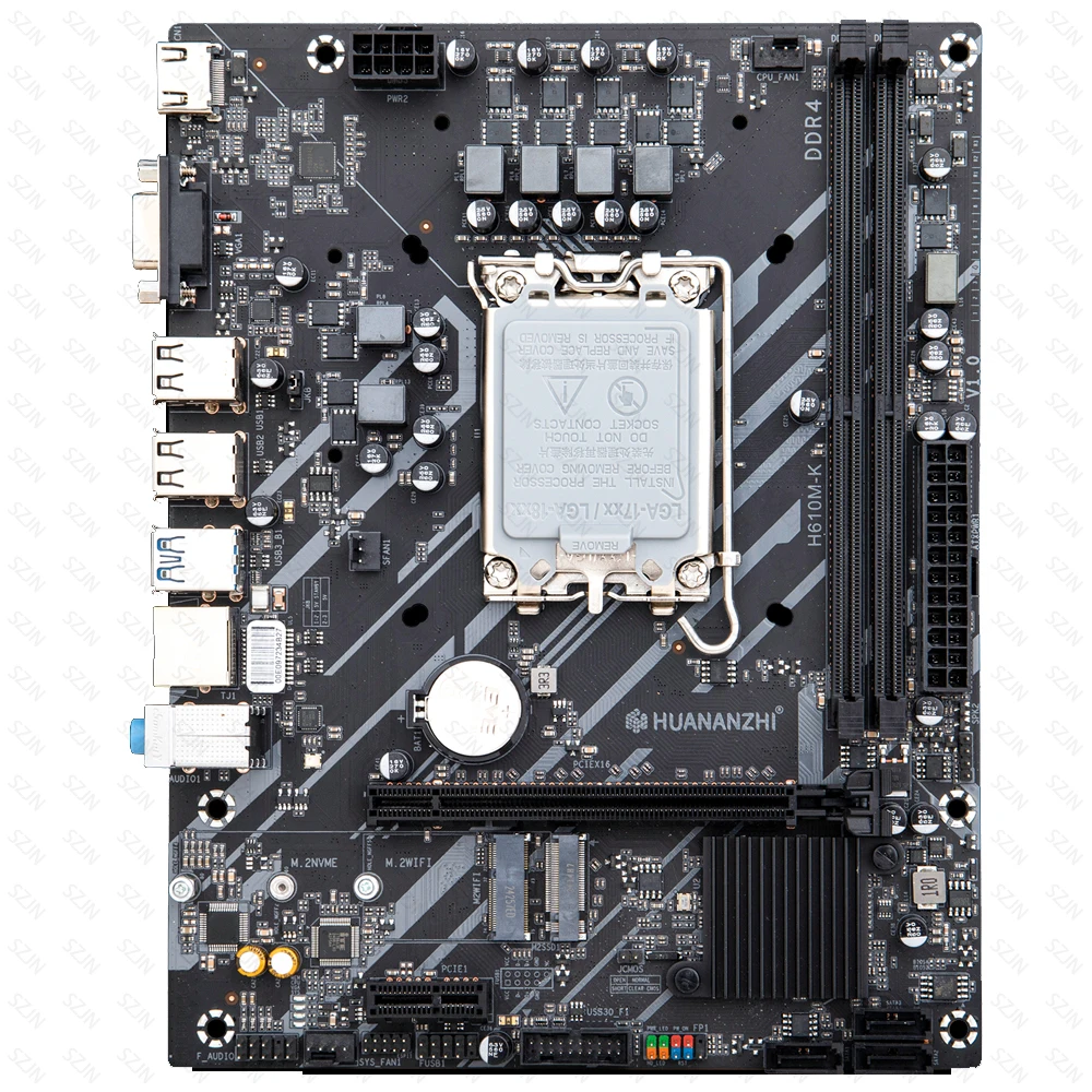 Imagem -02 - Motherboard Grupo Intel Core i5 12400f 2x16gb = 32gb de Memória Ddr4 3200 Desktop Ram Lga 1700 Kit Huananzhi-h610