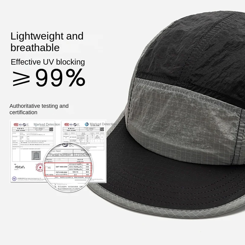 ファッション大人ボールハットスナップバックトラッカースポーツ速乾性野球帽春夏防水日焼け止めアウトドアハイキング 8M8