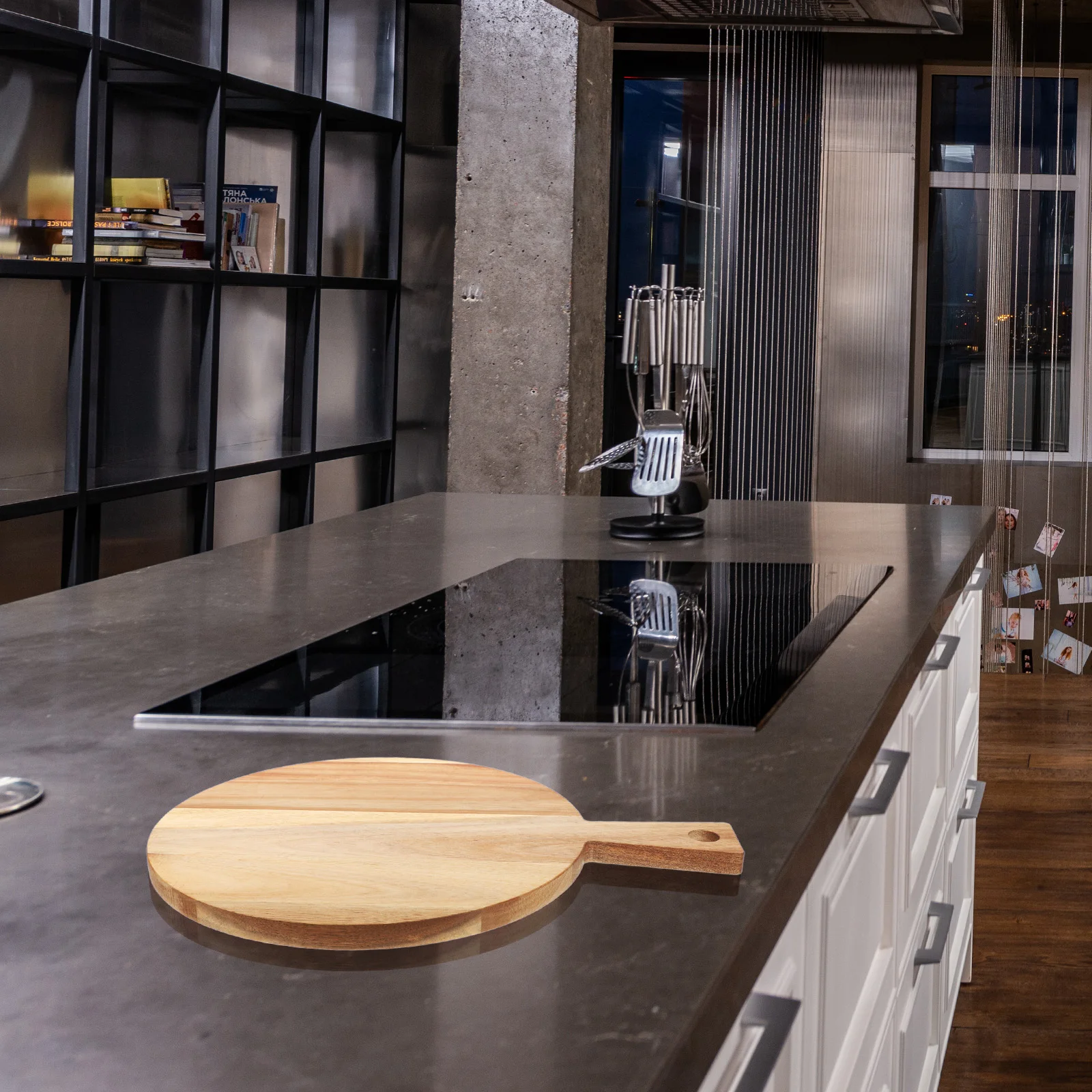 

Большая разделочная доска с ручкой, толстый измельчитель для мяса, стейка, курицы, деревенский стиль, кухонные доски для нарезки, многоразовые