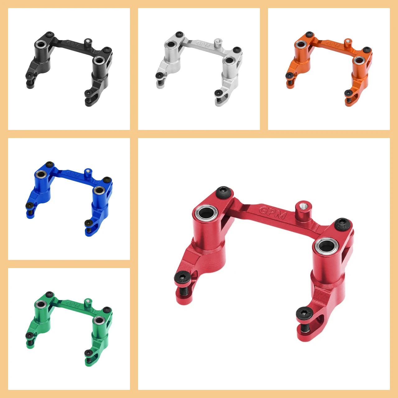 

Передний рулевой механизм из сплава GPM 7077. TRAXXAS Mini Maxx / Mini XRT.