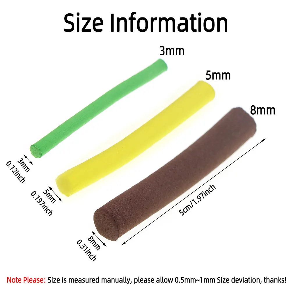 12/20 Stück Schwimmfähiger Angelköder aus Schaumstoff für Karpfenangeln, schwimmende Boilie-Pop-Up-Hair-Rig-Fallschirmstangen, Material zum Fliegenbinden – Detail 3