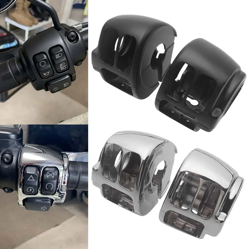 

Handlebar Control Switch Housings Cover Kit Compatible For Harley Dyna Sportster Softail 2011-2024 Motorcycle Accessories