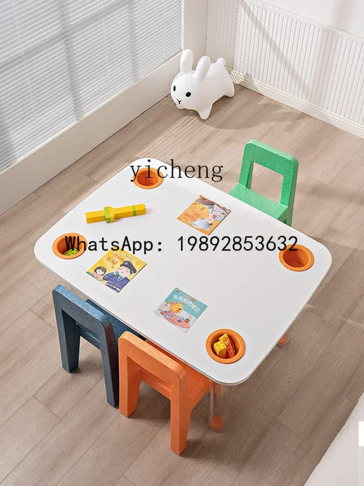 كرسي دراسة للأطفال من LYY، طاولة كتابة وكرسي رياض الأطفال، كرسي منزلي خفيف الوزن ومسند ظهر للأطفال لتناول الطعام