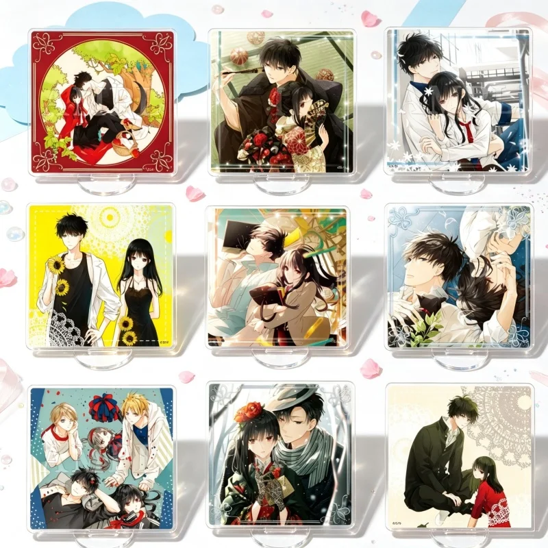 Acrylic Standing Sign Board Keychain Tsuiraku JK to Haijin Kyoushi 10CM Shelf Ornaments Display Mikoto Ochiai,Jin Haiba Fan Gift